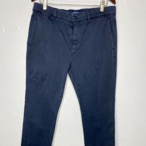 Mason's Men's Size 50 Corduroy Pants Navy Straight